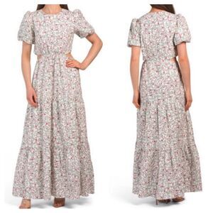 NWT Wayf Maxi Floral cut off Dress Size S